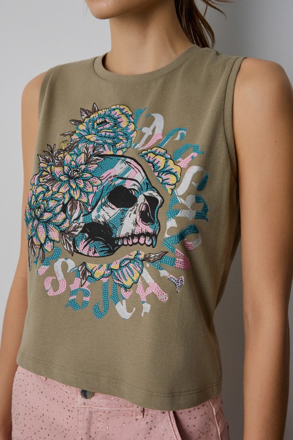 Camiseta Calavera Militar. Camisetas / Camisas BSB. Tallas: s, m, l, xs |