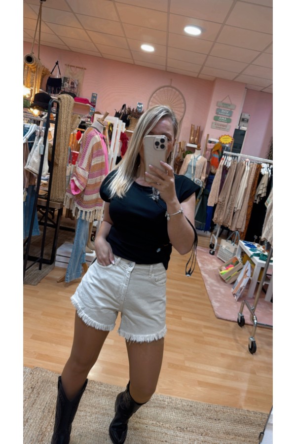 Short Italia Crudo. Pantalones / Shorts BSB. Tallas: s, m, l, xs | Bambalinas