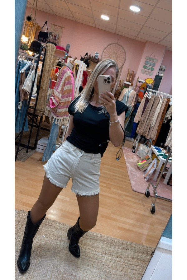 Short Italia Crudo. Pantalones / Shorts BSB. Tallas: s, m, l, xs | Bambalinas