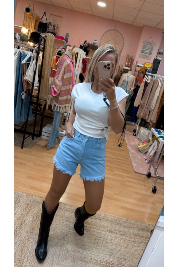 Short Italia Azul. Pantalones / Shorts BSB. Tallas: s, m, l, xs | Bambalinas