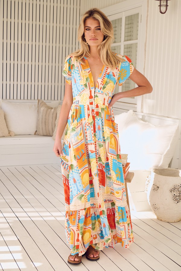 Vestido Sun Lounger Largo. Inicio. Tallas: s, m, l, xs | Bambalinas Closet