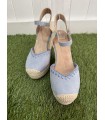 Cuñas Malaga Celeste. Cuñas. Tallas: 36, 37, 38, 39, 40, 41 | Bambalinas Closet
