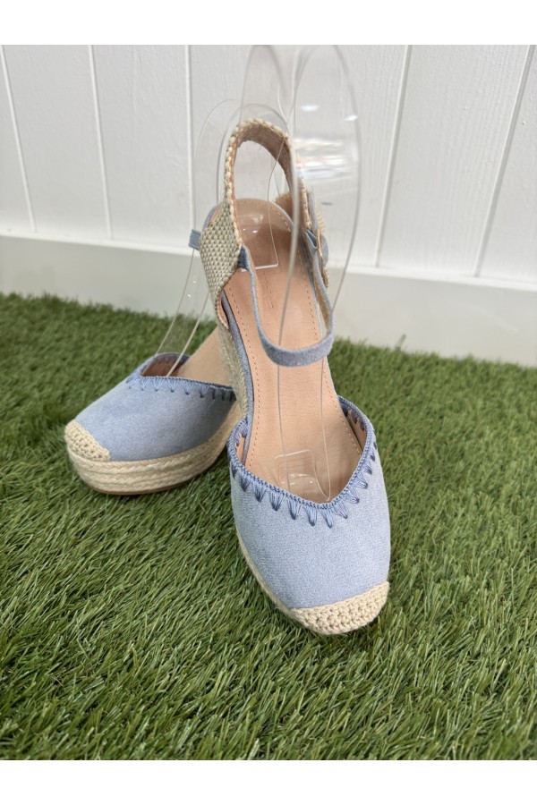 Cuñas Malaga Celeste. Cuñas. Tallas: 36, 37, 38, 39, 40, 41 | Bambalinas Closet