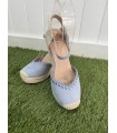 Cuñas Malaga Celeste. Cuñas. Tallas: 36, 37, 38, 39, 40, 41 | Bambalinas Closet