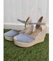 Cuñas Malaga Celeste. Cuñas. Tallas: 36, 37, 38, 39, 40, 41 | Bambalinas Closet