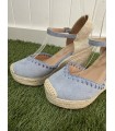 Cuñas Malaga Celeste. Cuñas. Tallas: 36, 37, 38, 39, 40, 41 | Bambalinas Closet