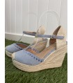 Cuñas Malaga Celeste. Cuñas. Tallas: 36, 37, 38, 39, 40, 41 | Bambalinas Closet