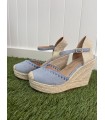 Cuñas Malaga Celeste. Cuñas. Tallas: 36, 37, 38, 39, 40, 41 | Bambalinas Closet