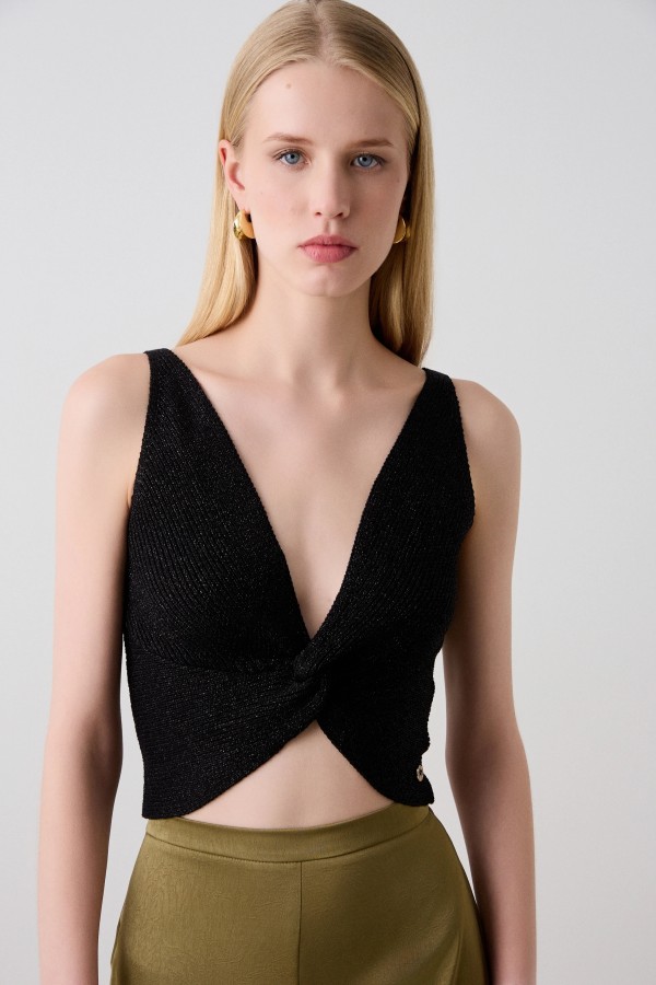 Top Nudo Negro. Camisetas / Camisas BSB. Tallas: s, m, l, xs | Bambalinas Closet