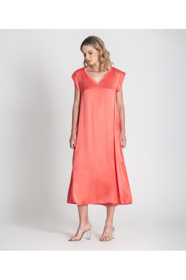 Vestido Summer. Vestidos. Color: coral, negro; Tallas: s, m | Bambalinas Closet