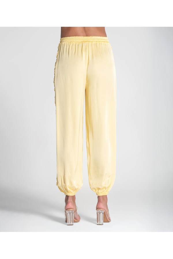 Pantalon Cuba. Pantalones / Shorts. Color: azul klein, coral, amarillo pastel;