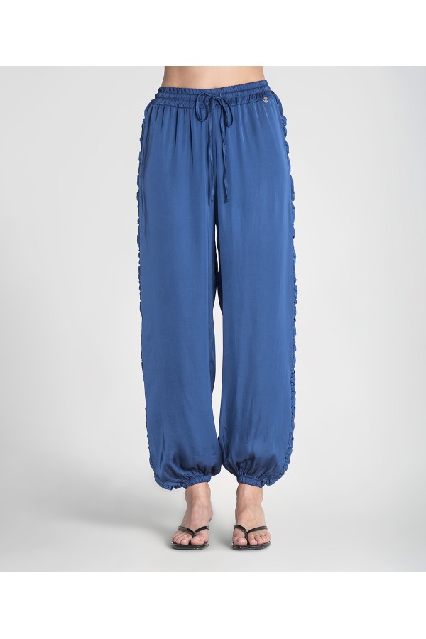 Pantalon Cuba. Pantalones / Shorts. Color: azul klein, coral, amarillo pastel;