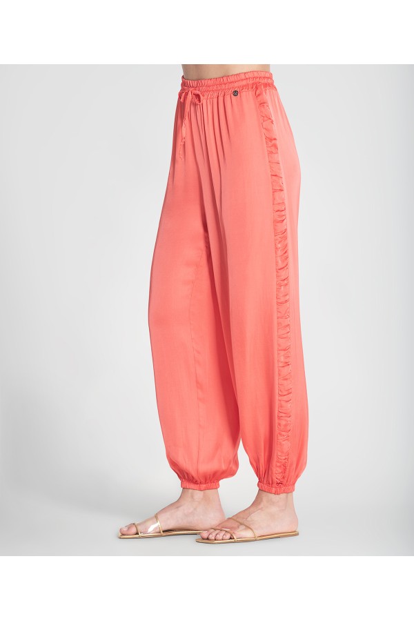 Pantalon Cuba. Pantalones / Shorts. Color: azul klein, coral, amarillo pastel;