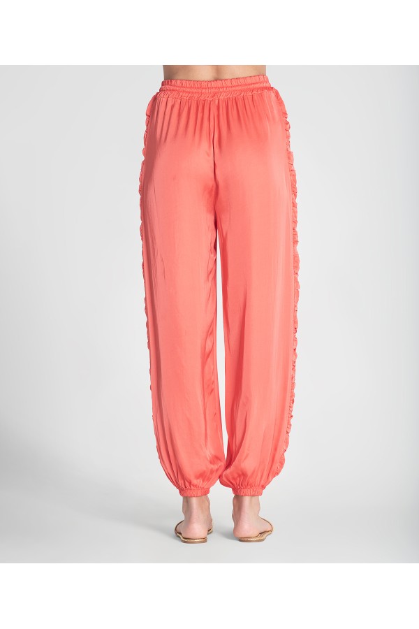Pantalon Cuba. Pantalones / Shorts. Color: azul klein, coral, amarillo pastel;