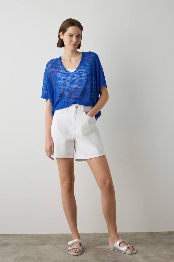 Jersey Martina. Jerseys BSB. Color: azul klein, marfil, negro; Tallas: talla