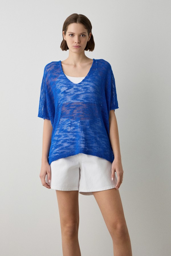 Jersey Martina. Jerseys BSB. Color: azul klein, marfil, negro; Tallas: talla