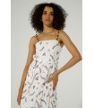 Vestido Ramas. Vestidos. Color: blanco, verde kaki; Tallas: s, m, l | Bambalinas