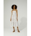 Vestido Ramas. Vestidos. Color: blanco, verde kaki; Tallas: s, m, l | Bambalinas