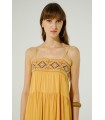 Vestido Galapagos. Vestidos. Color: blanco, mostaza; Tallas: s, m | Bambalinas