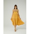 Vestido Galapagos. Vestidos. Color: blanco, mostaza; Tallas: s, m | Bambalinas