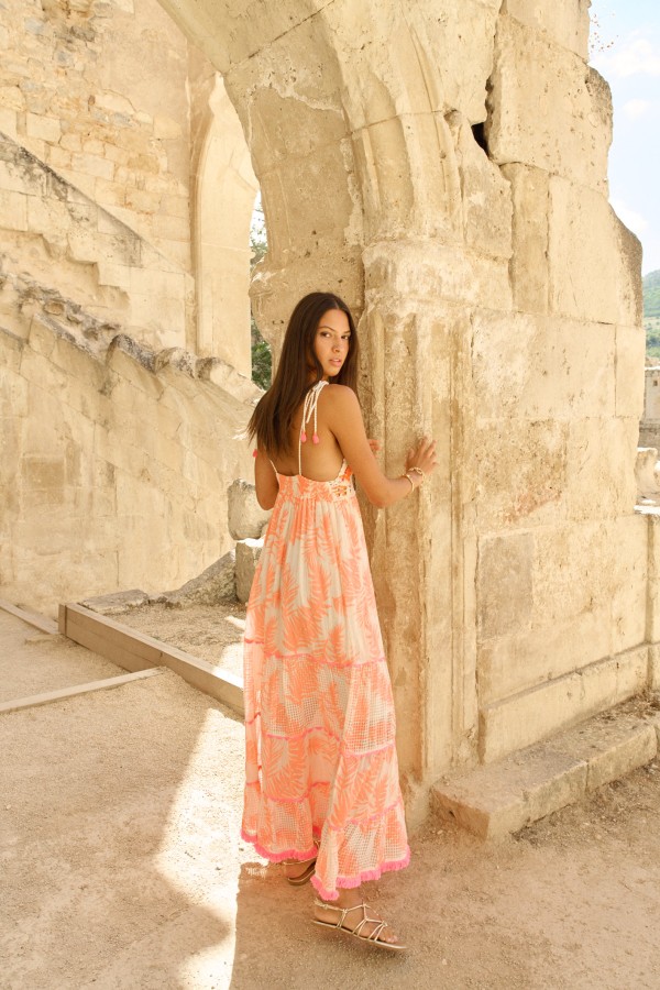 Vestido Nilo Neon Largo. Inicio.  | Bambalinas Closet