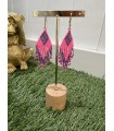 Pendiente Rosa Fluor. Bisuteria.  | Bambalinas Closet