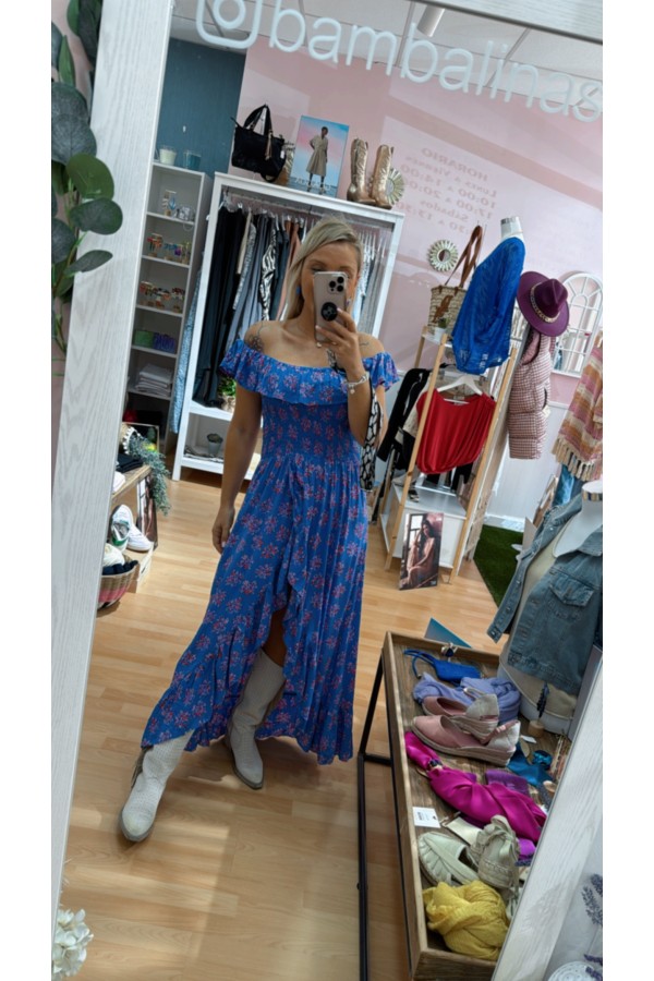Vestido Kaira. Vestidos. Color: azul klein; Tallas: talla unica | Bambalinas