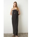 Vestido Chloe Cadena. Outlet. Color: rojo, negro, maquillaje; Tallas: xs, s, m, l