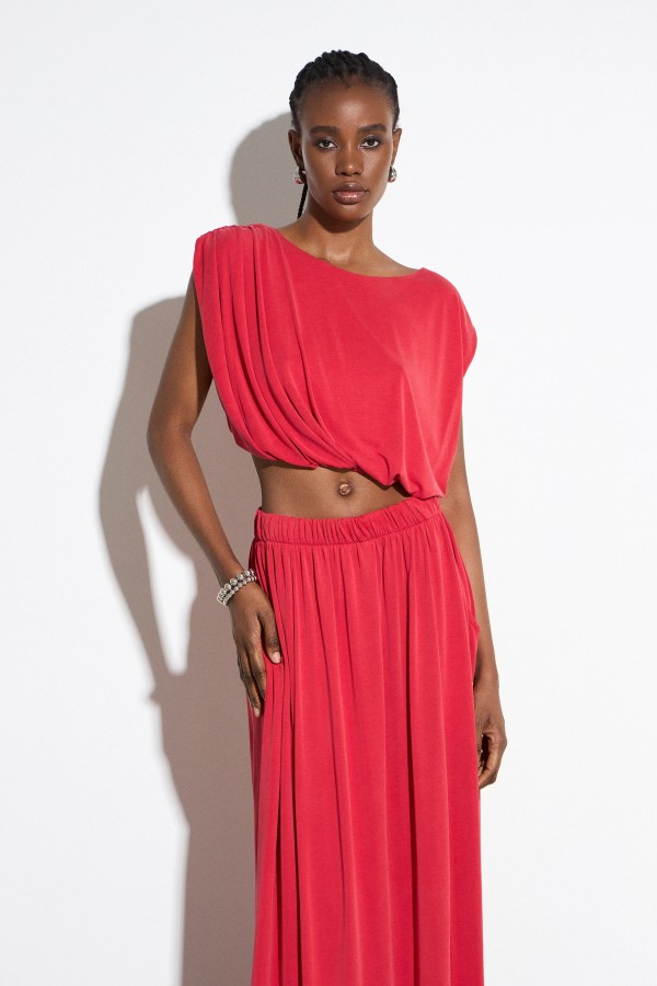 Top Chloe. Camisetas / Camisas BSB. Color: maquillaje, negro, rojo; Tallas: xs
