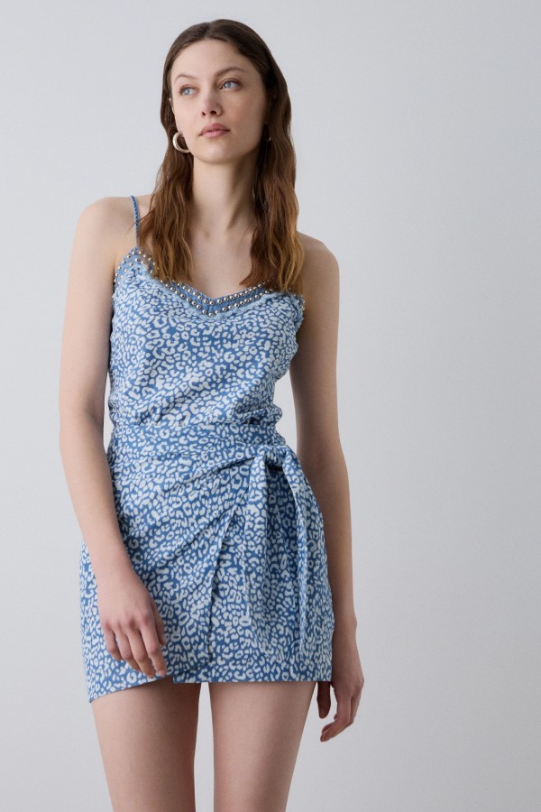 Falda Denim Animal. Faldas BSB. Tallas: s, m, xs | Bambalinas Closet