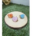 Anillo Corazon Elastico. Bisuteria. Color: blanco, morado, azul marino, rosa