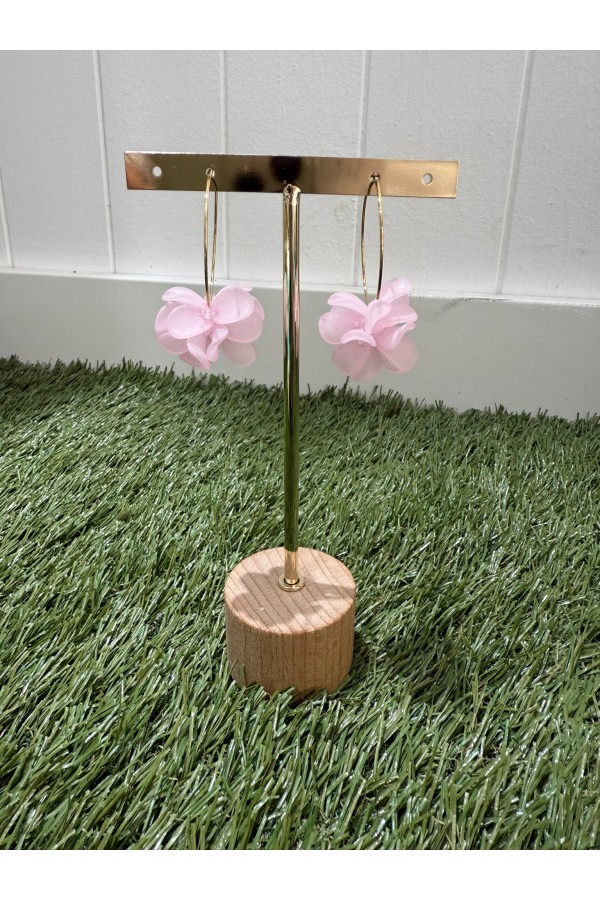Pendiente Mijas Rosa. Bisuteria.  | Bambalinas Closet