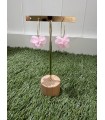 Pendiente Mijas Rosa. Bisuteria.  | Bambalinas Closet