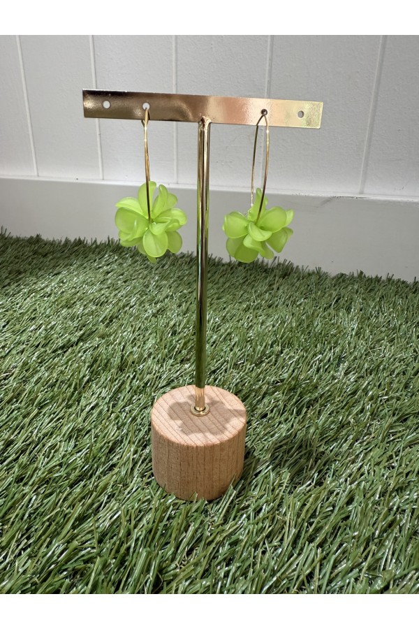 Pendientes Mijas Verde Lima. Bisuteria.  | Bambalinas Closet