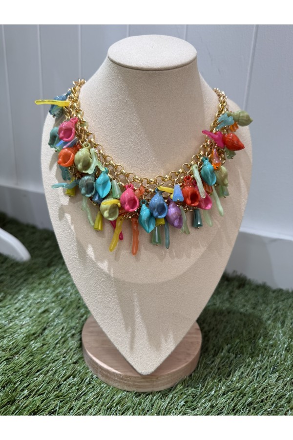 Collar Fondo Marino Colores. Bisuteria.  | Bambalinas Closet