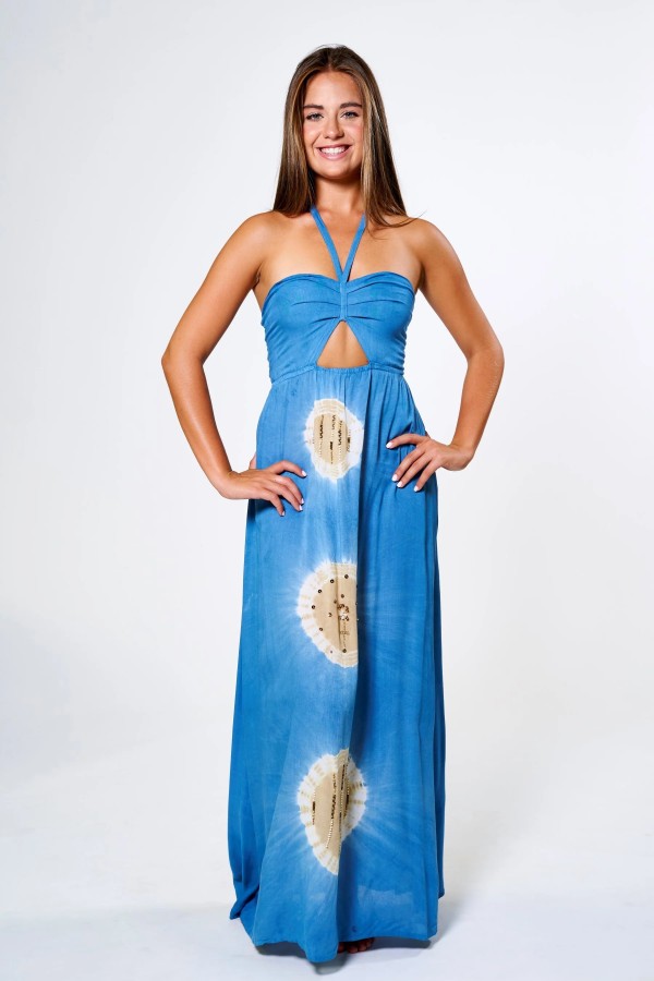 Vestido Balibo. Inicio. Color: gris antracita, azul cielo; Tallas: talla unica |