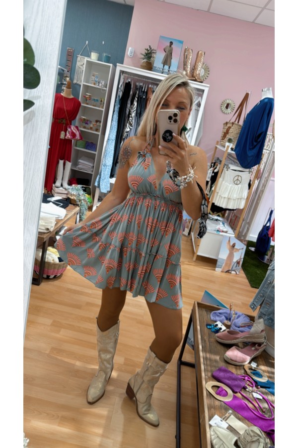 Vestido Baao. Vestidos. Color: antracita, verde kaki; Tallas: talla unica |