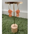 Pendientes Caballito Naranja. Bisuteria.  | Bambalinas Closet