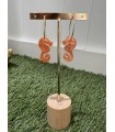Pendientes Caballito Naranja. Bisuteria.  | Bambalinas Closet