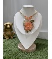 Colgante Mediterraneo Naranja. Bisuteria.  | Bambalinas Closet