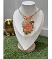Colgante Mediterraneo Naranja. Bisuteria.  | Bambalinas Closet
