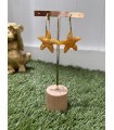Pendiente Estrellita Mar Mostaza. Bisuteria.  | Bambalinas Closet