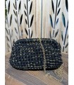 Bolso Tejido Negro Oro. Bolsos.  | Bambalinas Closet