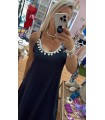Vestido Sicilia. Vestidos. Color: turquesa, azul cielo, beige, negro; Tallas: