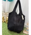 Bolso Ganchillo. Bolsos. Color: blanco roto, negro | Bambalinas Closet