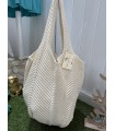 Bolso Ganchillo. Bolsos. Color: blanco roto, negro | Bambalinas Closet