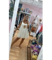 Vestido Bohol. Vestidos. Color: denim claro, blanco; Tallas: talla unica |