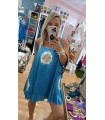 Vestido Bohol. Vestidos. Color: denim claro, blanco; Tallas: talla unica |