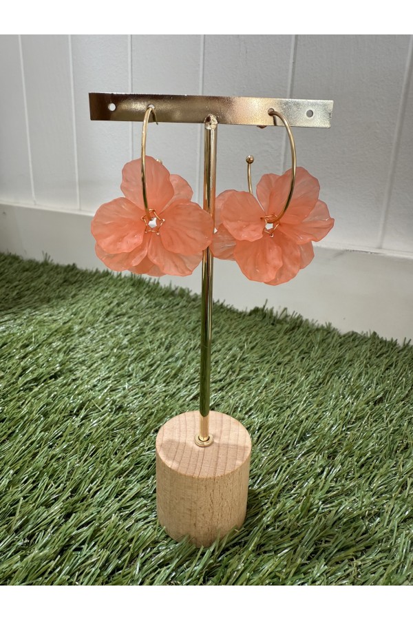 Pendientes Noa Salmon. Bisuteria.  | Bambalinas Closet