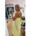 Vestido Cruz. Vestidos. Color: negro, amarillo pastel, verde kaki, rojo
